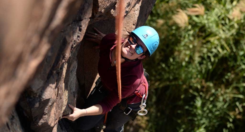 high school rock climbing class texas big bend